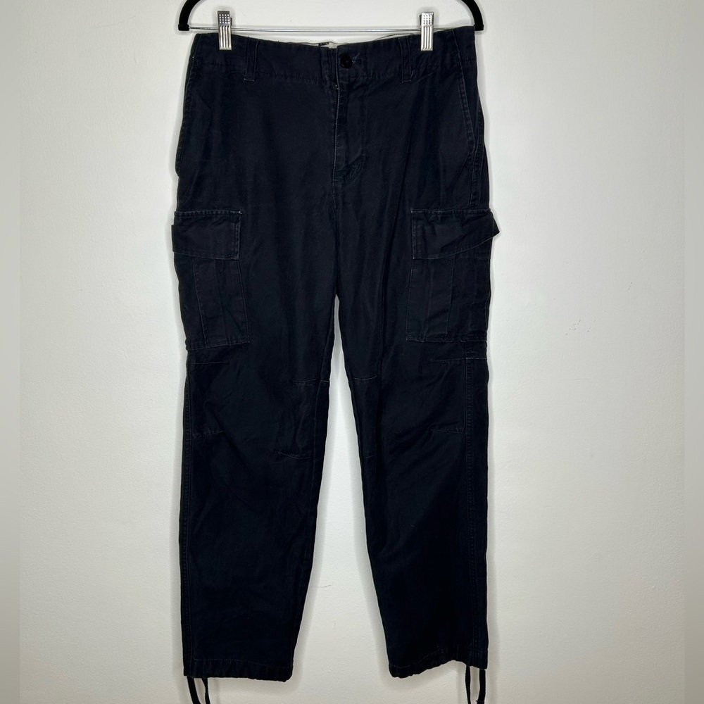 Pacsun Cotton Black Cargo Pants Size 30x30
